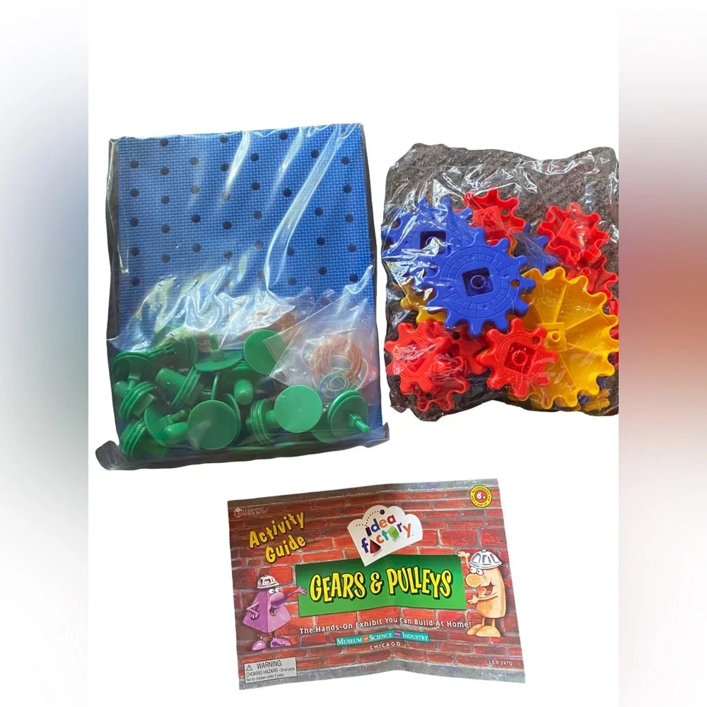 Learning Resources Idea Factory Gears & Pulleys Building Set SEALED For‎ Age 6+